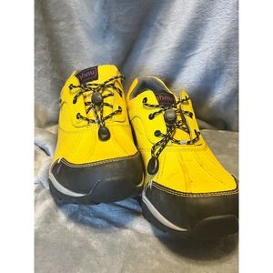 Ahnu Trail Hiking Shoes Women's Size 11 Yellow Vibram Sole Outdoor Sneakers